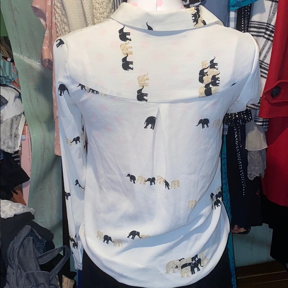 Zara Basic white button up size xsmall - Picture 4 of 5